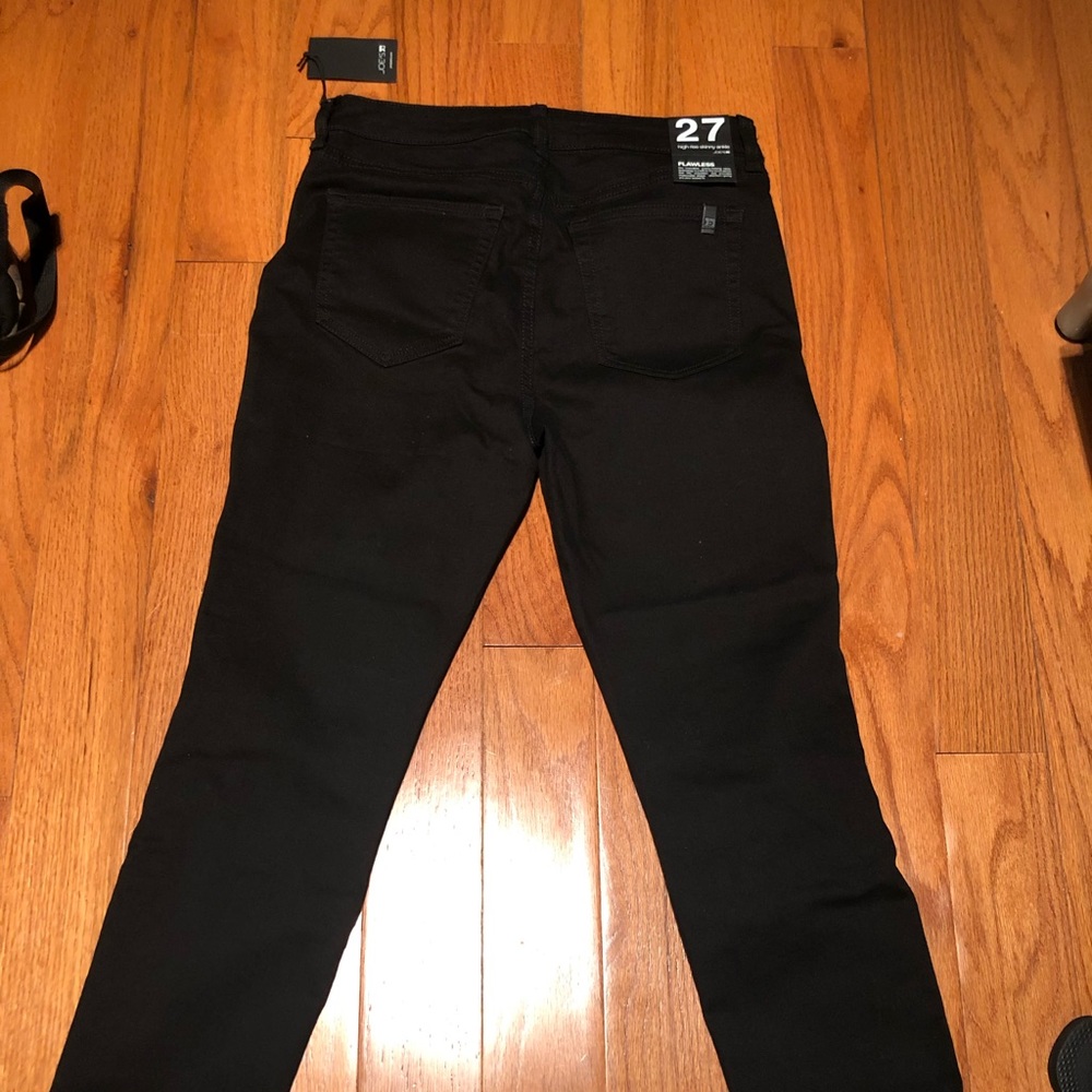 Black high waisted Joe’s jeans.